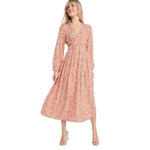 Floral Long Sleeve Maxi Dress